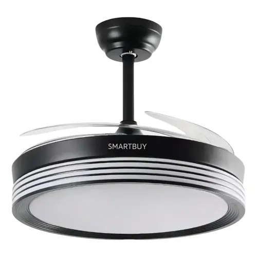 Ventilador de Techo Retráctil Smartbuy, vista en ángulo